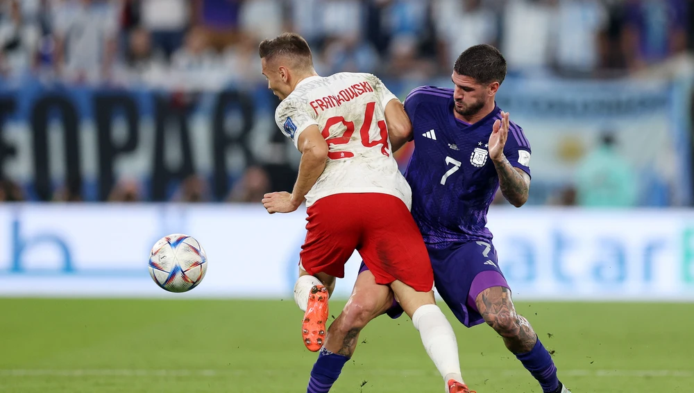 Rodrigo De Paul durante el Polonia - Argentina Rodrigo De Paul durante el Polonia - Argentina